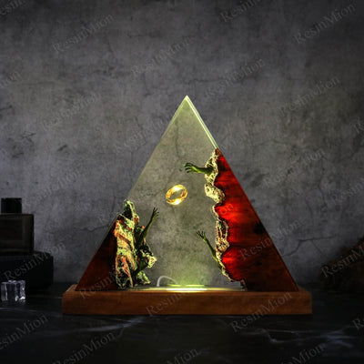 LOTR Dark Ring Epoxy Lamp