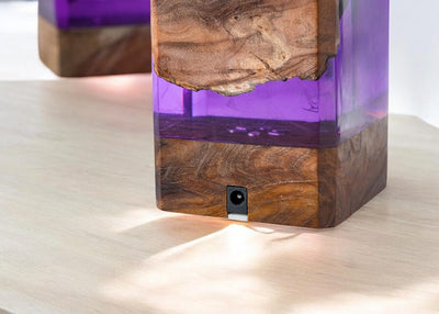 DEEP BLUE OCEAN Resin Epoxy Lamp