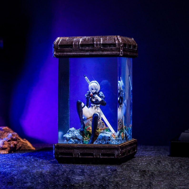2B Nier  Automata Figure Epoxy lamp