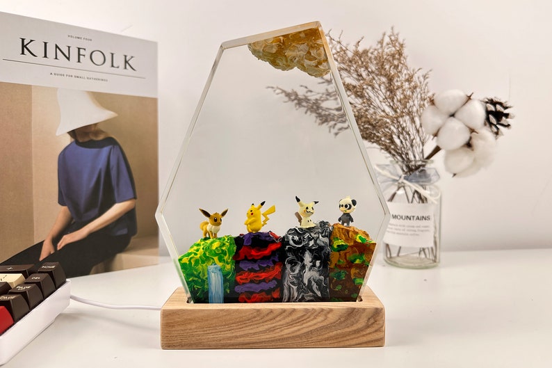 Pancham Resin Epoxy Lamp, Night Light