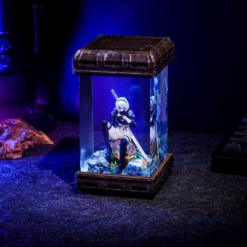 2B Nier  Automata Figure Epoxy lamp