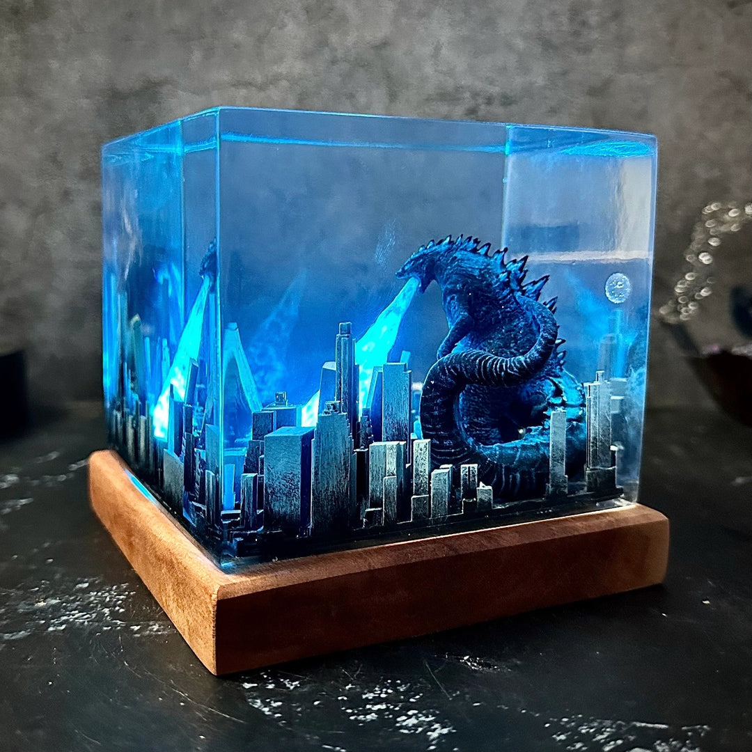 Godzilla Resin Night Light Atomic Breath – ARTLEMI Store