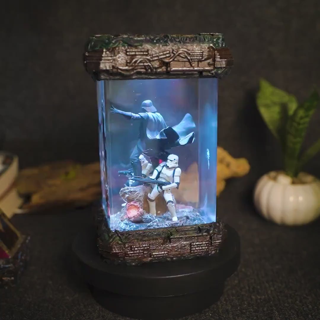 Darth Va.der Diorama Lamp Star war.s resin lamp