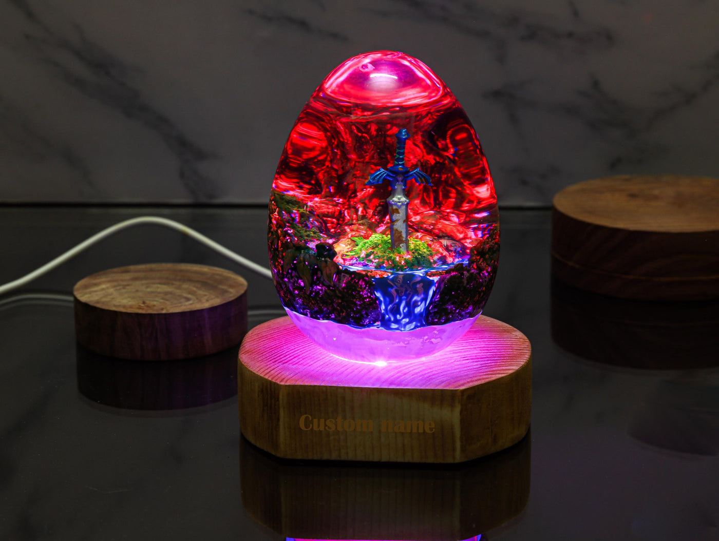 Sword Egg Epoxy Lamp