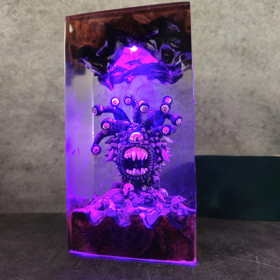 Beholder's Eye Resin Lamp