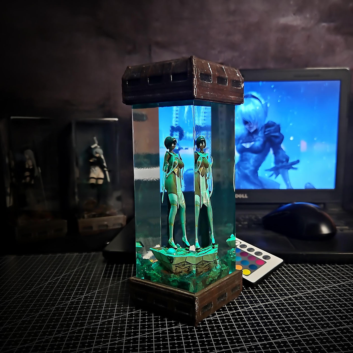 P.2 character resin lamp light