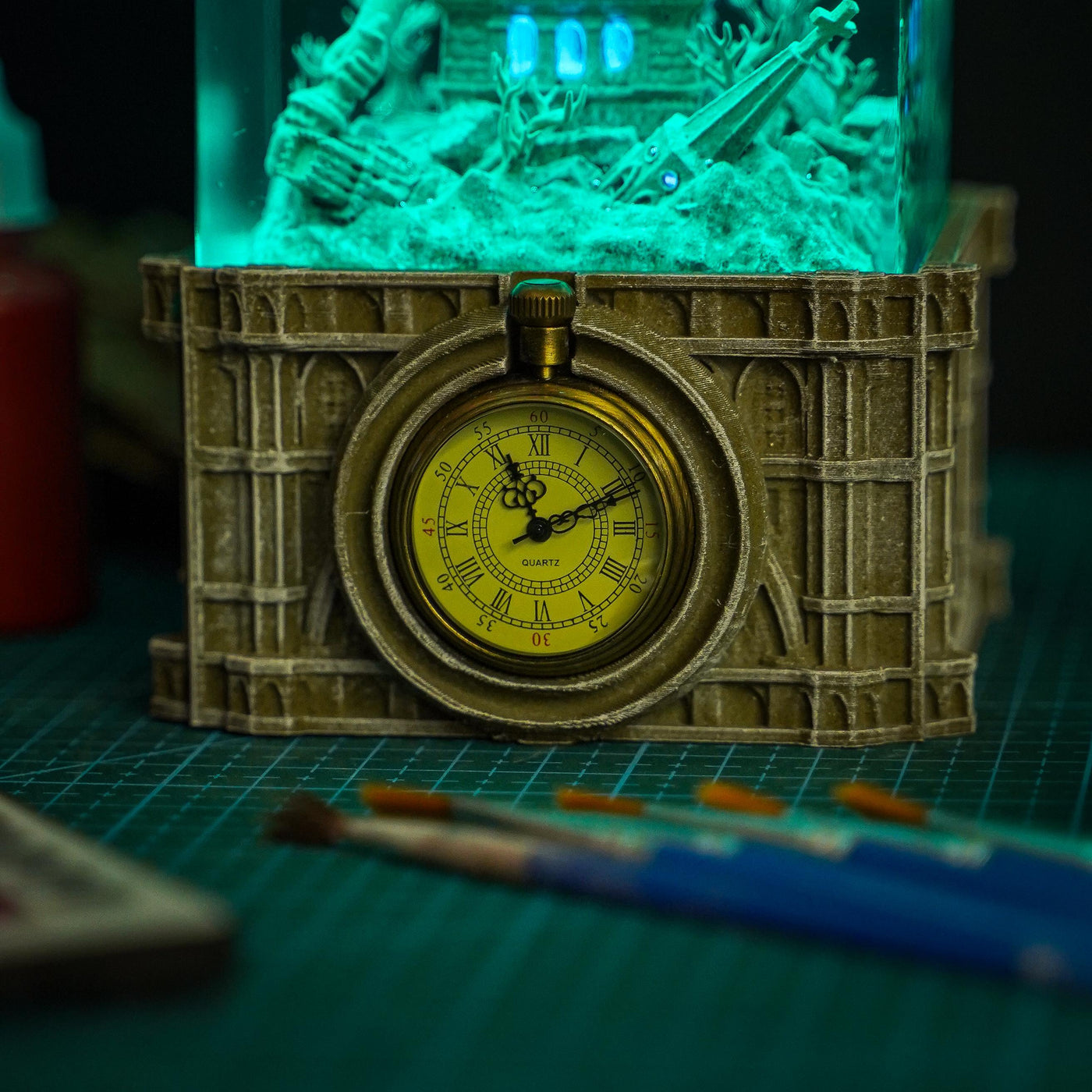 The Statue of Liberty Under The Sea Handmade Resin Lamp