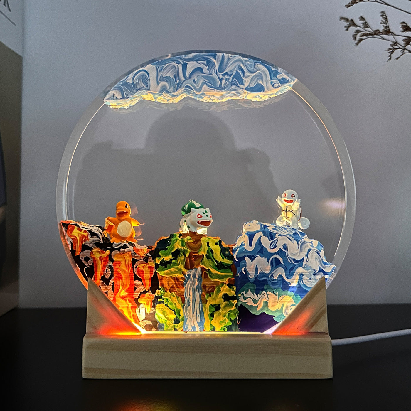 Custom Pokem.on Resin Lamp