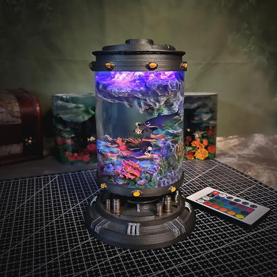 Clownfish resin lamp