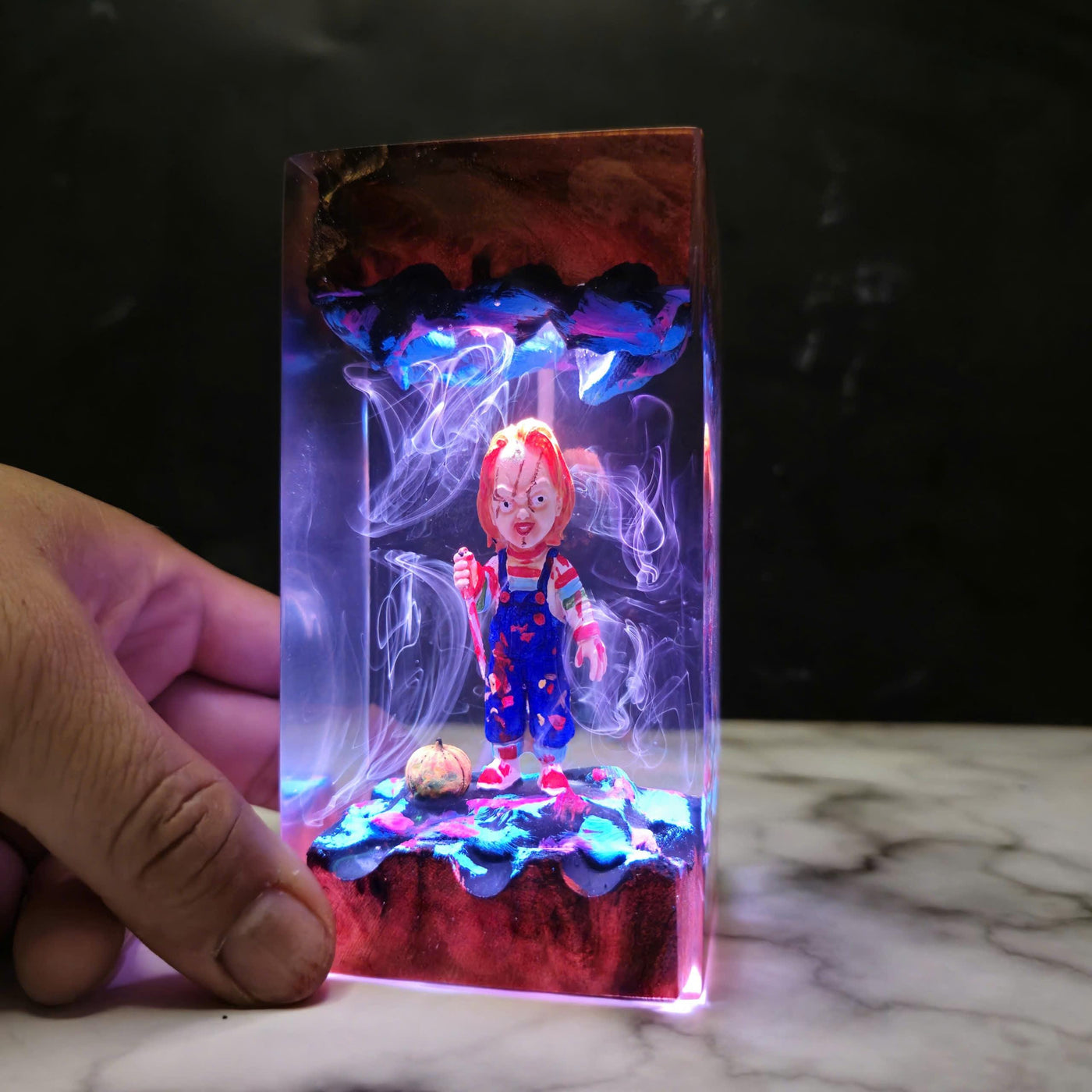 Chucky Halloween Resin Lamp