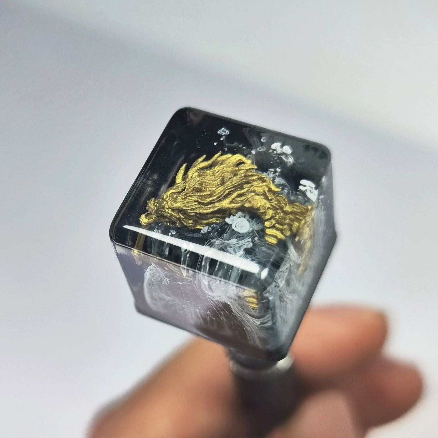 Golden Dragon Artisan Resin Keycaps