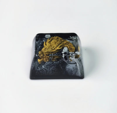 Golden Dragon Artisan Resin Keycaps