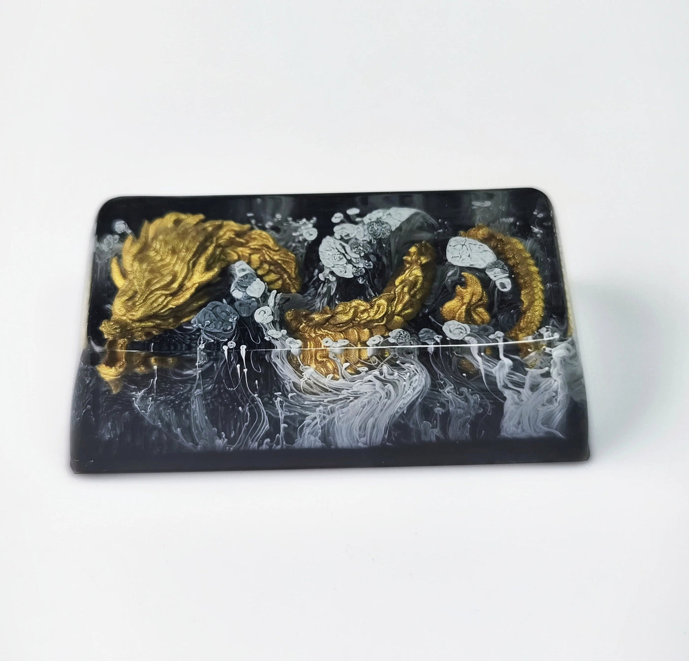 Golden Dragon Artisan Resin Keycaps