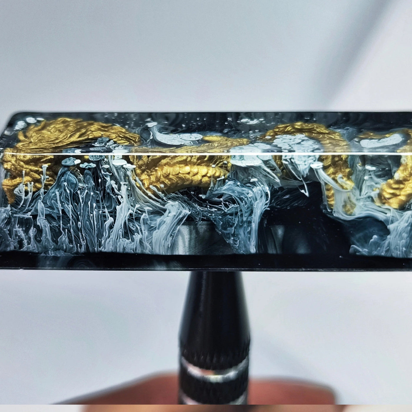 Golden Dragon Artisan Resin Keycaps