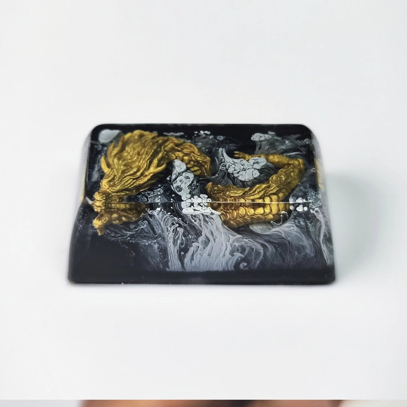 Golden Dragon Artisan Resin Keycaps