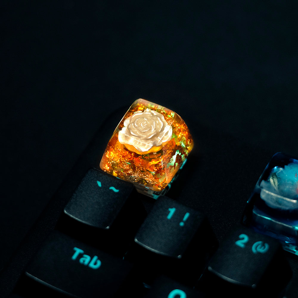 Goldfish Sky Artisan Keycaps