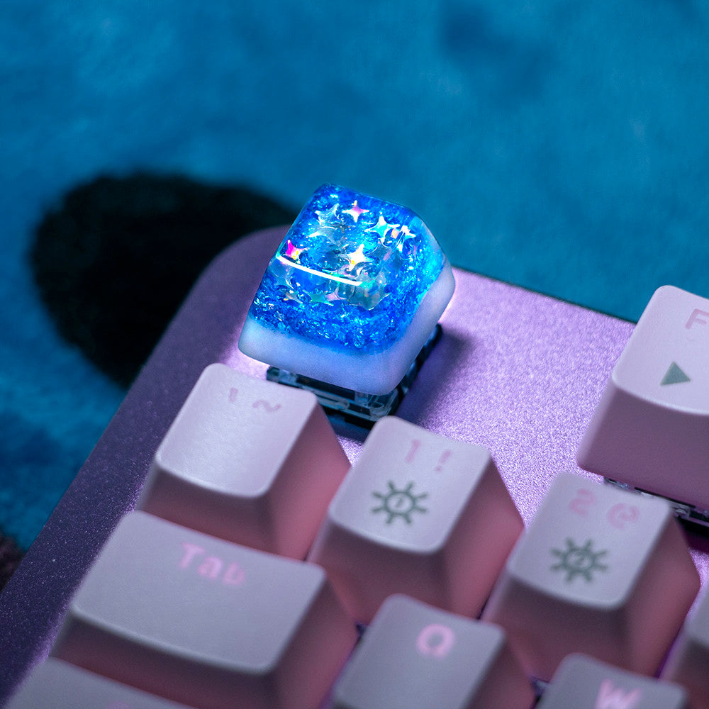 Goldfish Sky Artisan Keycaps