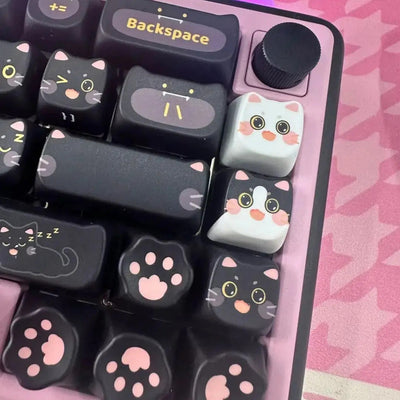 MAO Black Cat Keycaps 142 Keys