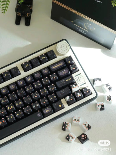 MAO Black Cat Keycaps 142 Keys