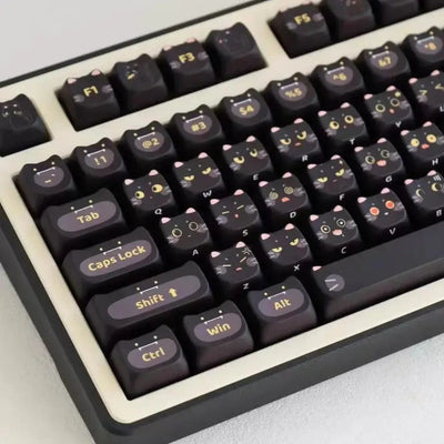 MAO Black Cat Keycaps 142 Keys