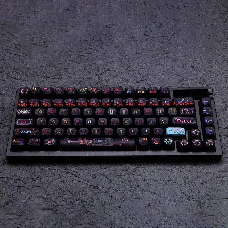 Cat Dance Hertz 130 Keycaps Set