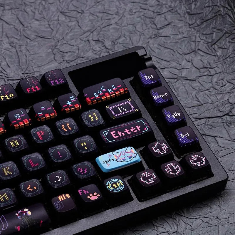 Cat Dance Hertz 130 Keycaps Set