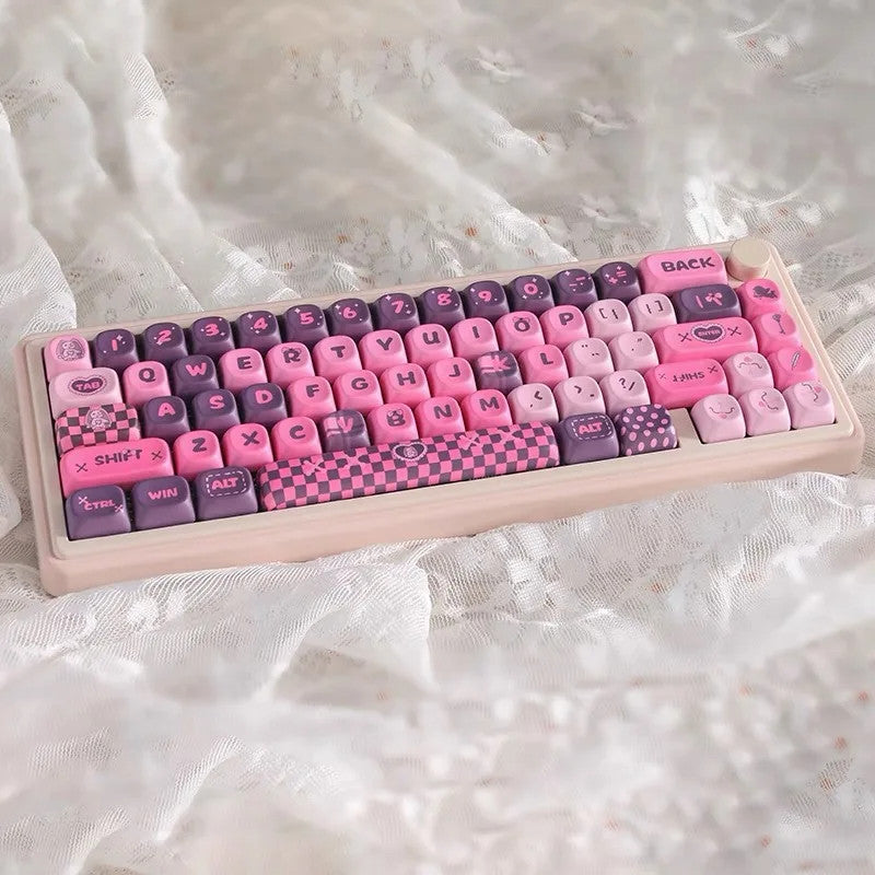 MOA Keycap Cute Black Pink