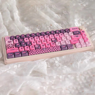 MOA Keycap Cute Black Pink