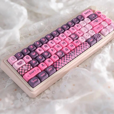 MOA Keycap Cute Black Pink