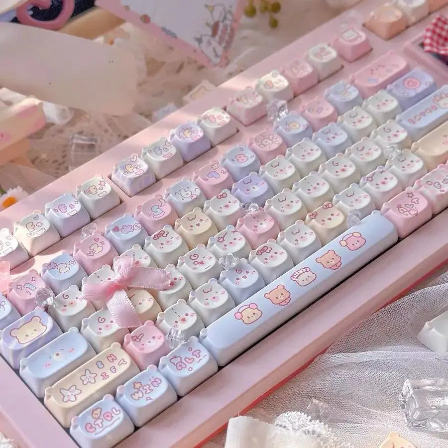 Cat Kawaii Keycaps Set