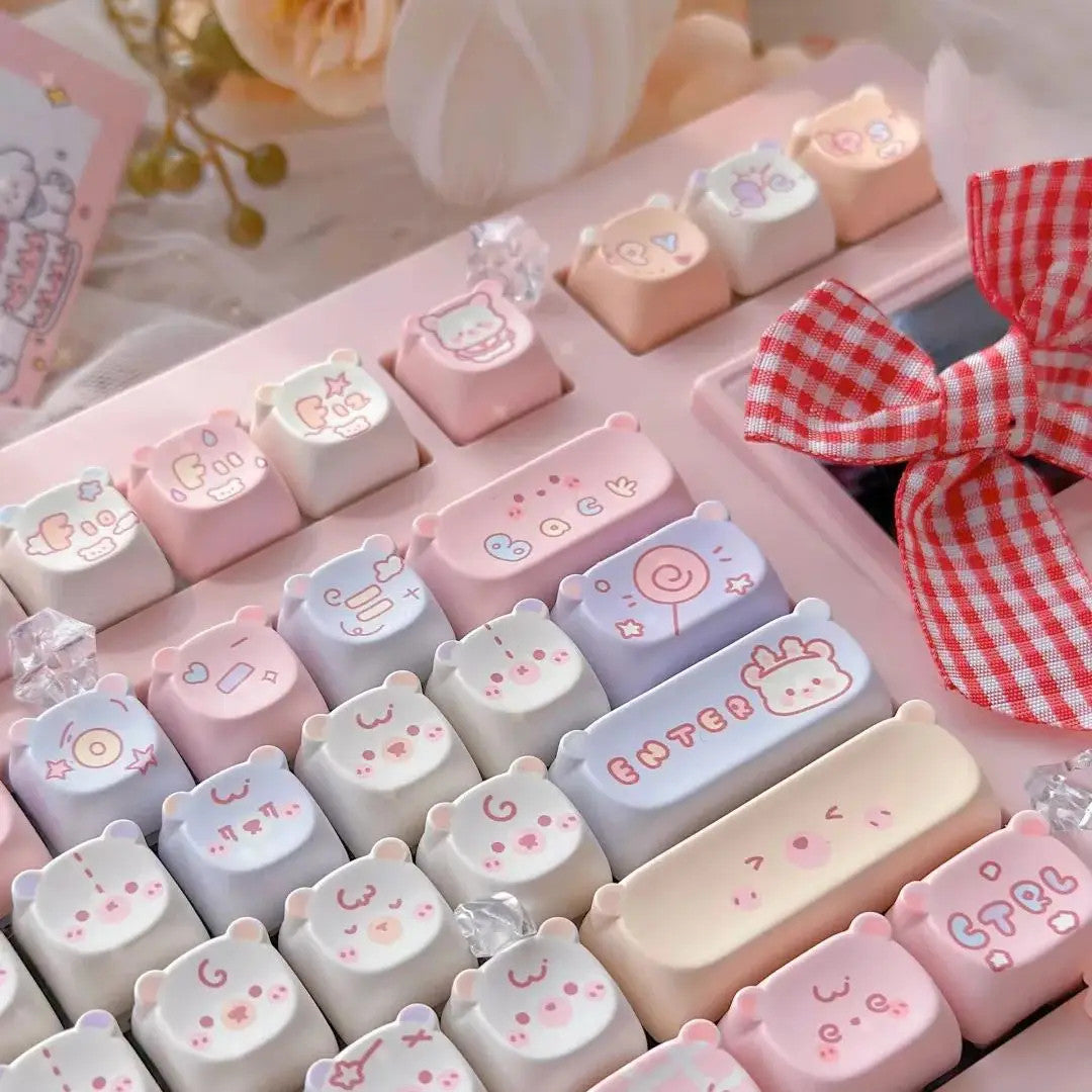 Cat Kawaii Keycaps Set