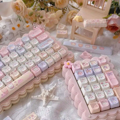 Cat Kawaii Keycaps Set