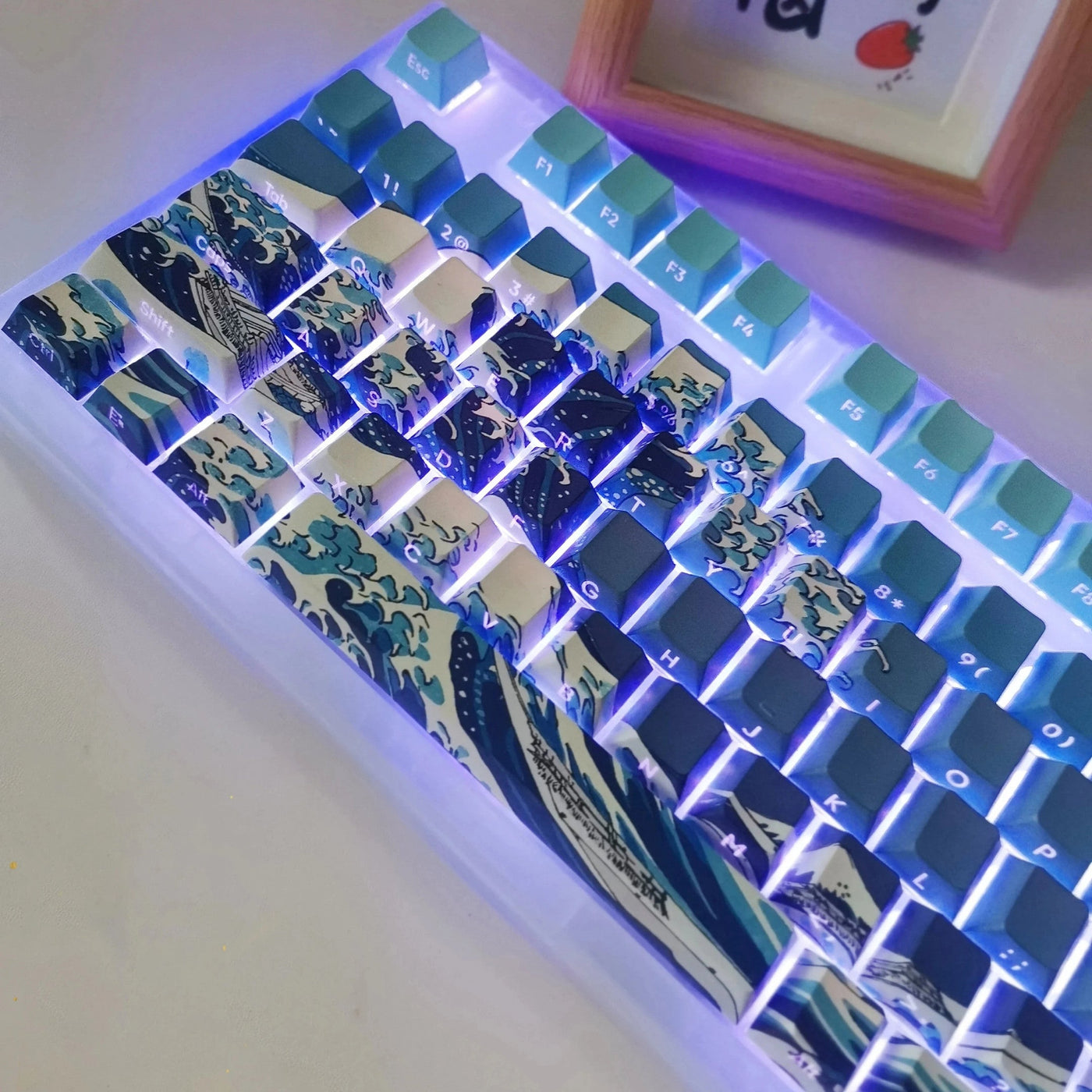 Keycap Translucent Ukiyoe Coral Sea