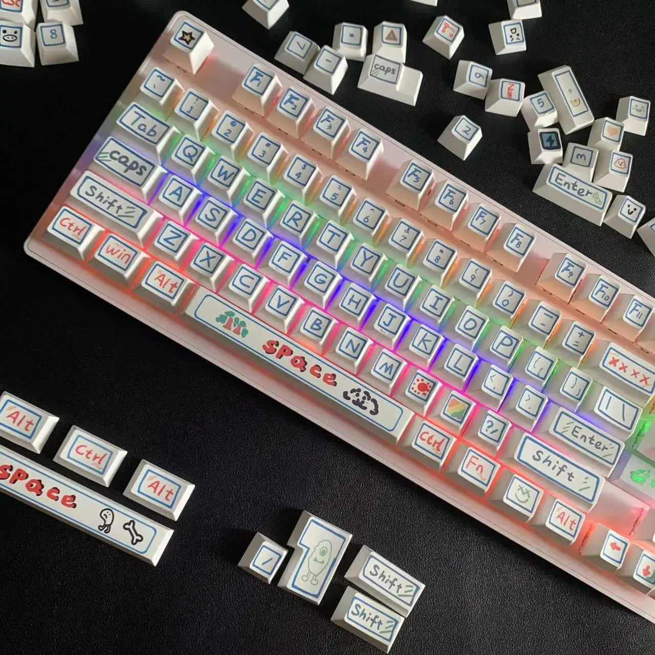 126 Keys Graffiti Keycap