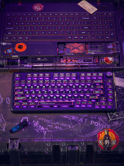 Purple Transparent PBT Keyboard