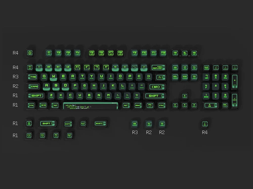 Purple Transparent PBT Keyboard