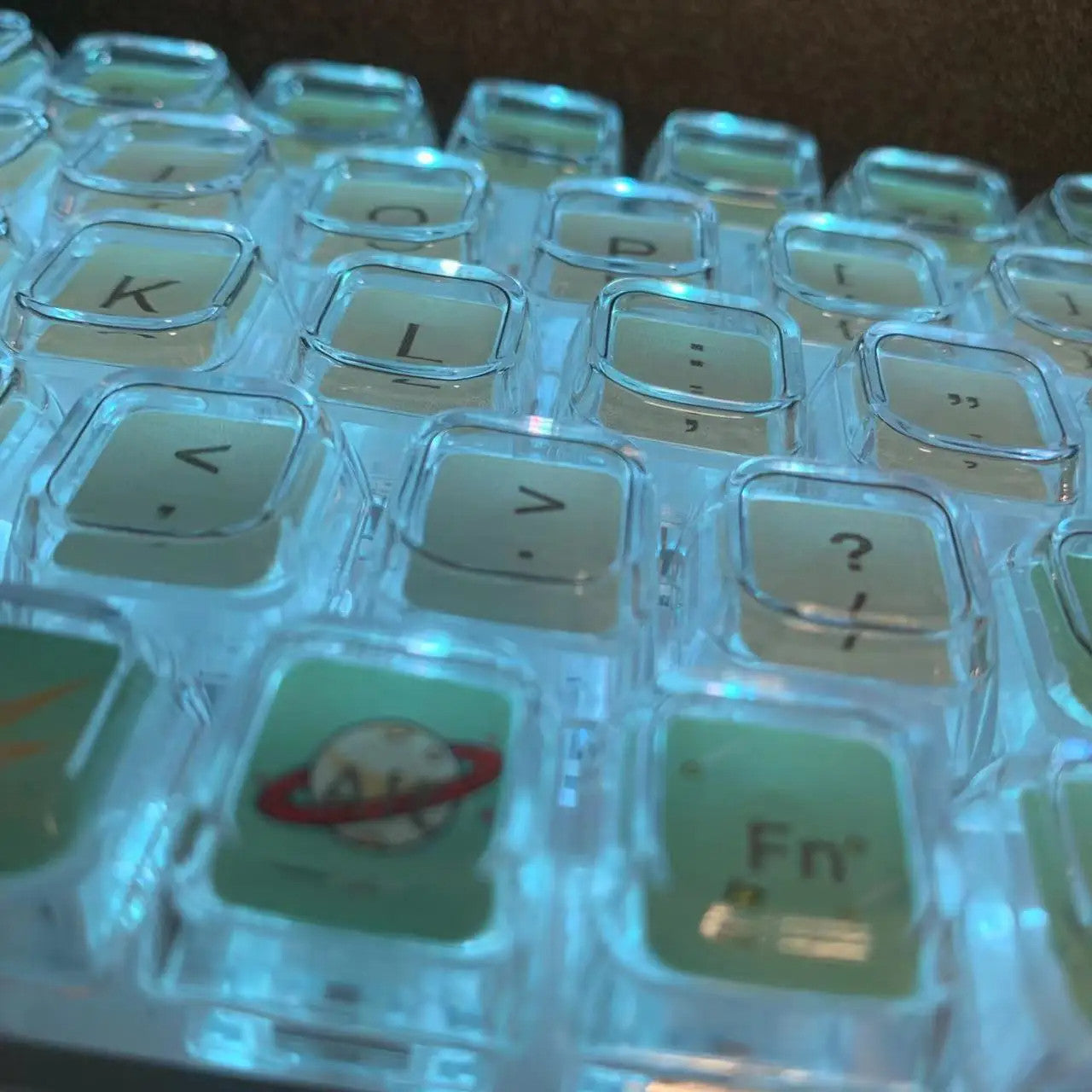 84 Keys Crystal Transparent Keycaps