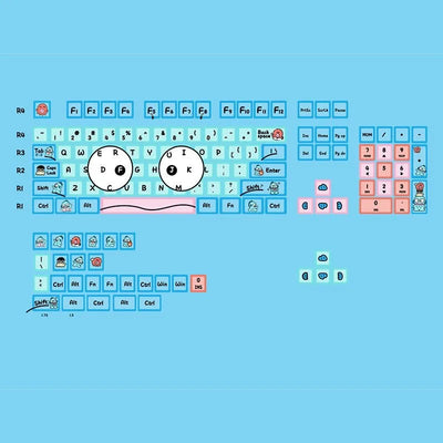 140 Keys Cartoon BOCCHI Keycaps