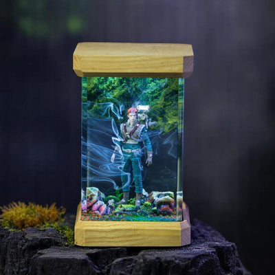 Cal Kestis Lamp Resin and Wood