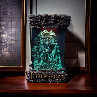 LOTR Dw.arf King on Throne Resin Lamp