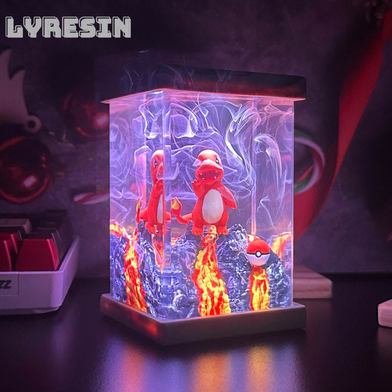 Charmander Resin Lamp