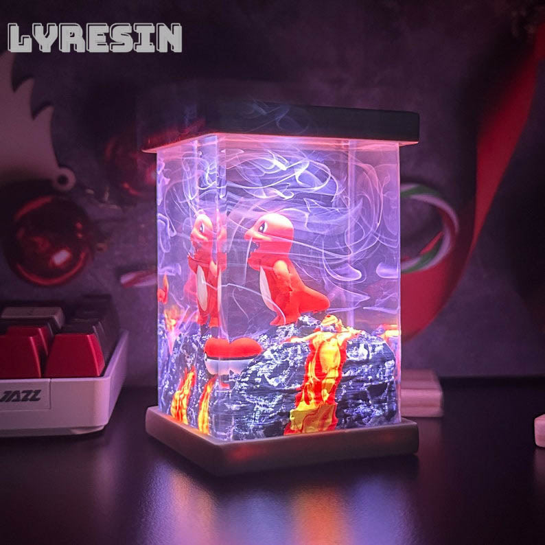 Charmander Resin Lamp