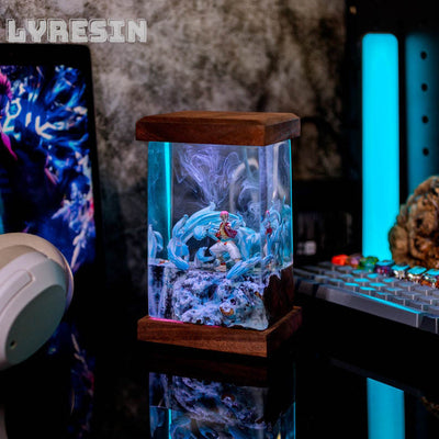 Akaza Resin Lamp