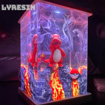 Charmander Resin Lamp