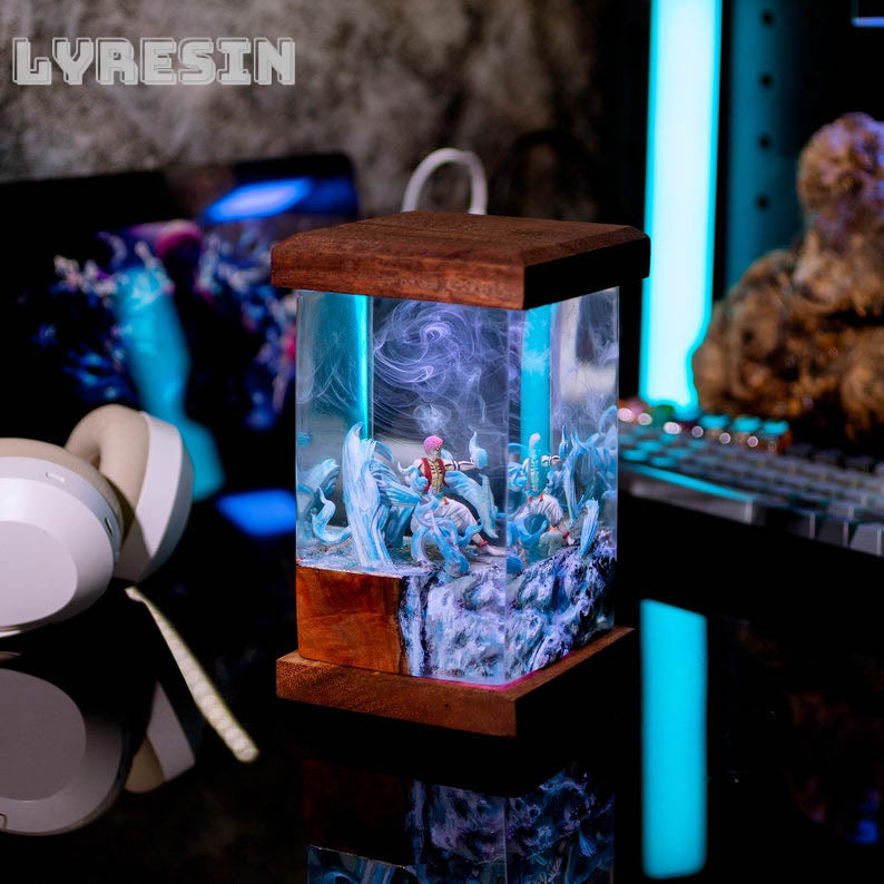 Akaza Resin Lamp