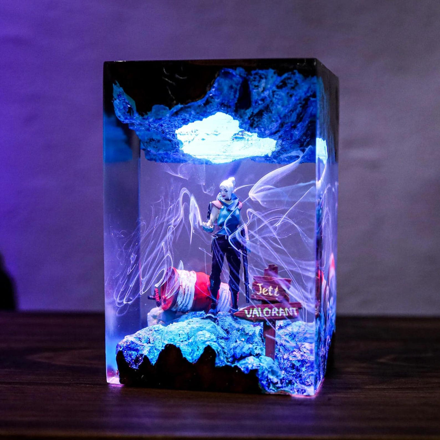 Valorant Jett custom resin lamp