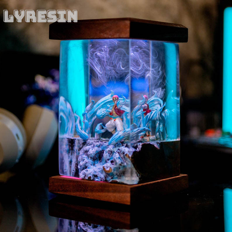 Akaza Resin Lamp