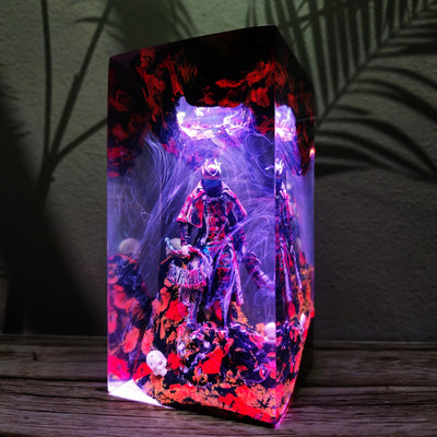Dark Fantasy Warrior Resin Lamp