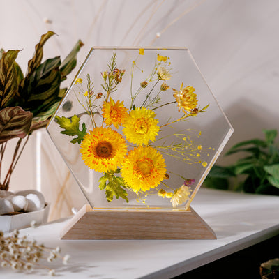 Resin Lamp Dried Flower