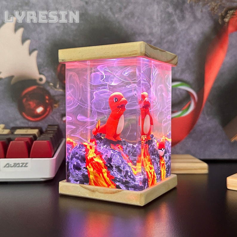 Charmander Resin Lamp